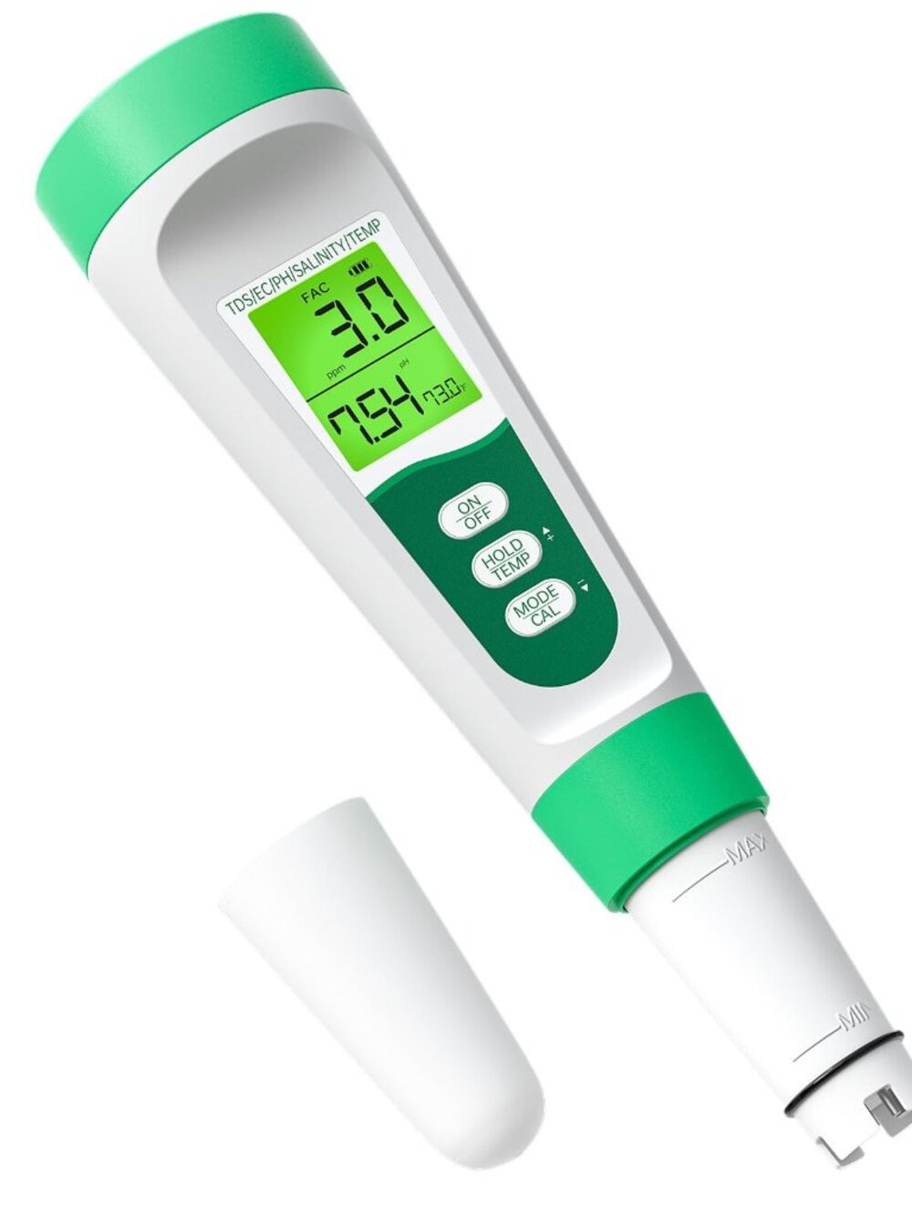 NEW Salt Tester for Saltwater Pool & PH Meter 5 in 1 Accuracy Digital Salinity